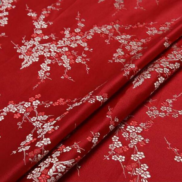 brocade silk fabric jacquard shiny plum blossom smoothy diy dress pillow bag dress fabric, Black;white
brocade silk fabric jacquard shiny plum blossom smoothy diy dress pillow bag dress fabric, Black;white