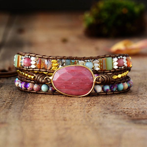 leather wrap bracelet w/ stones multi color natural beads crystal weaving statement art bracelet gifts, Golden;silver
leather wrap bracelet w/ stones multi color natural beads crystal weaving statement art bracelet gifts, Golden;silver