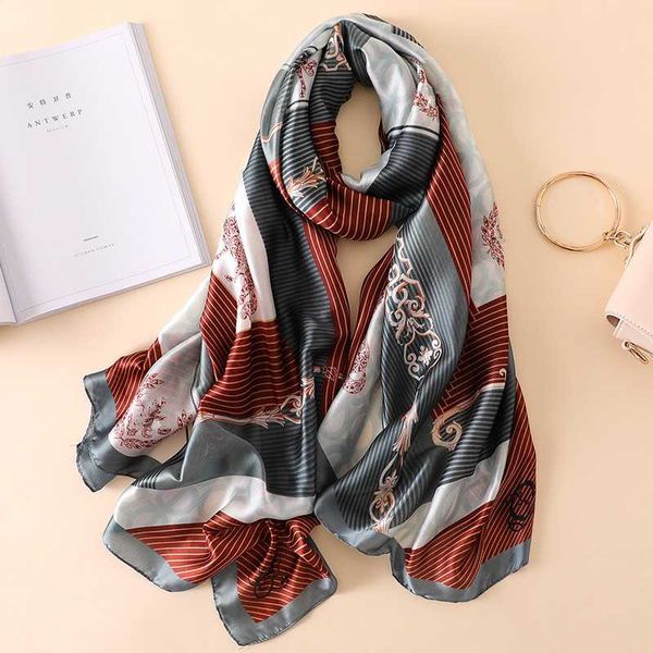 brand silk scarf for women fashion print shawls and wraps lady travel wram blanket scarves hijab femme, Blue;gray
brand silk scarf for women fashion print shawls and wraps lady travel wram blanket scarves hijab femme, Blue;gray
