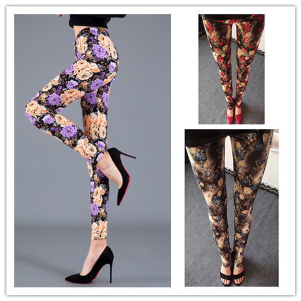 new women's milk silk sanding rose printing tight pants leggings wholesale sweatpants wear, Black
new women's milk silk sanding rose printing tight pants leggings wholesale sweatpants wear, Black
