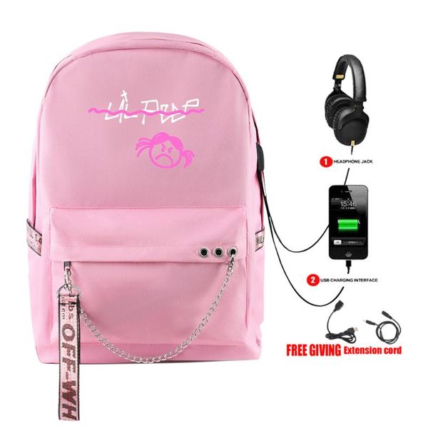 new fashion rap lil peep backpack usb rechargeable schoolbag women's shoulder travel bag multifunction teenage girls backpack
new fashion rap lil peep backpack usb rechargeable schoolbag women's shoulder travel bag multifunction teenage girls backpack
