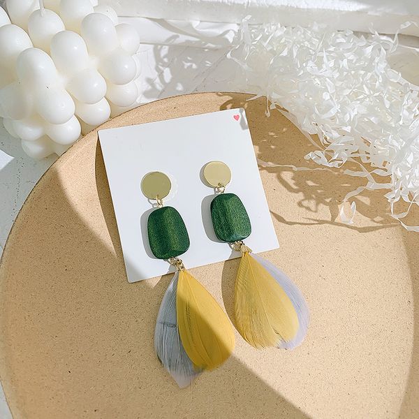new s925 sliver needle earrings korean earrings fashion feather drop for women autumn winter jewelry gift, Silver
new s925 sliver needle earrings korean earrings fashion feather drop for women autumn winter jewelry gift, Silver
