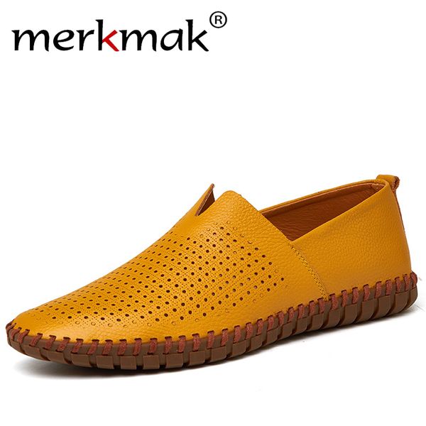 merkmak new summer men casual shoe leather men's loafers handmade moccasins man flats leather walking male boat shoes size 38-50, Black 
merkmak new summer men casual shoe leather men's loafers handmade moccasins man flats leather walking male boat shoes size 38-50, Black