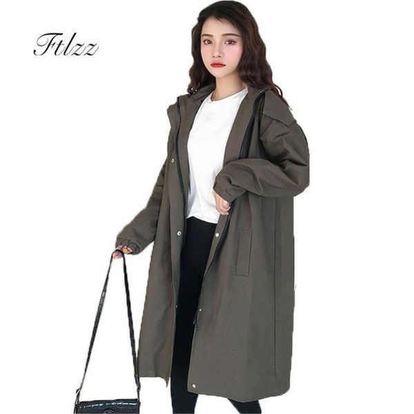 2019 new spring autumn vintage trench coat women plus size hooded meidum long outerwear korean fashion clothing womens overcoat, Tan;black
2019 new spring autumn vintage trench coat women plus size hooded meidum long outerwear korean fashion clothing womens overcoat, Tan;black