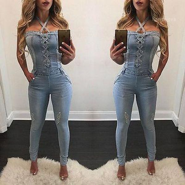 2017 new fashion summer bandage women fashion denim jeans bib pants overalls straps jumpsuit rompers trousers1, Blue
2017 new fashion summer bandage women fashion denim jeans bib pants overalls straps jumpsuit rompers trousers1, Blue