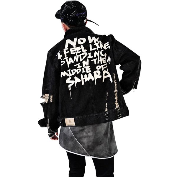 2019 street clothing hip hop style jeans jacket mens jackets and coats denim jacket mens hole clothes cotton jeans, Black;brown
2019 street clothing hip hop style jeans jacket mens jackets and coats denim jacket mens hole clothes cotton jeans, Black;brown