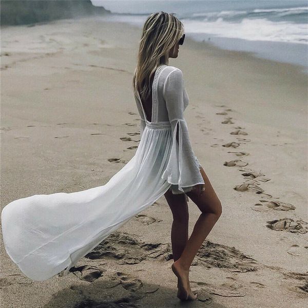 2019 white backless beach cover up sarong bathing suit hollow cover ups beach pareo swimsuit up womens swim tunic, Blue;gray
2019 white backless beach cover up sarong bathing suit hollow cover ups beach pareo swimsuit up womens swim tunic, Blue;gray