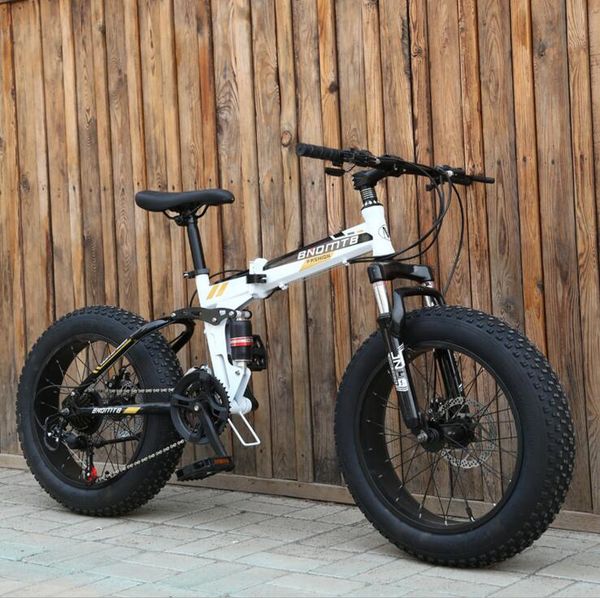 snow bike folding mtb 20" 7 21 24 27 speed double disc mountain fat bicycle suspension steel frame 4" tire aluminum wheel 20kgs
snow bike folding mtb 20" 7 21 24 27 speed double disc mountain fat bicycle suspension steel frame 4" tire aluminum wheel 20kgs