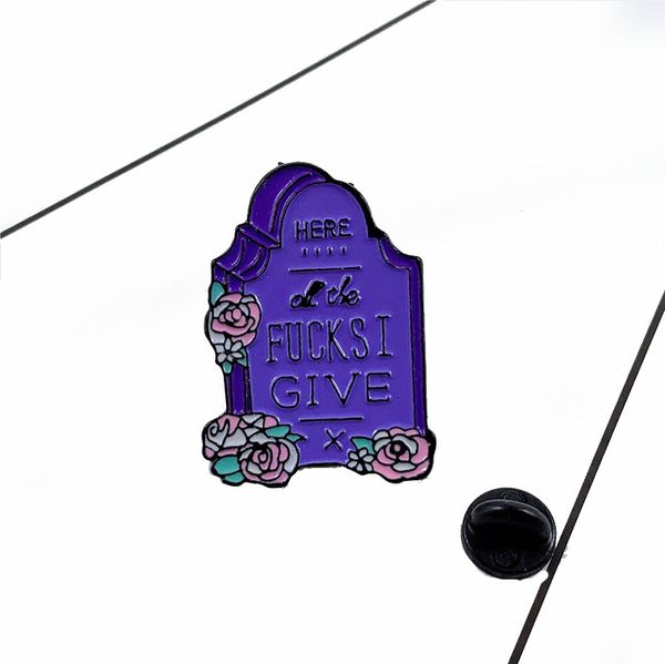 new purple grave tombstone brooch fashion personality horror halloween series here fucksi give flower badge denim clothing, Gray
new purple grave tombstone brooch fashion personality horror halloween series here fucksi give flower badge denim clothing, Gray