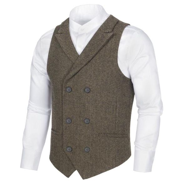 botvela men waistcoat herringbone mens suit vest tweed tailored collar wool blend dress vests 008, Black;white
botvela men waistcoat herringbone mens suit vest tweed tailored collar wool blend dress vests 008, Black;white