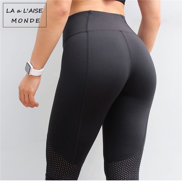 2020 women sport black legging running workout training leggings high waist breathable mesh gym pants, White;red
2020 women sport black legging running workout training leggings high waist breathable mesh gym pants, White;red