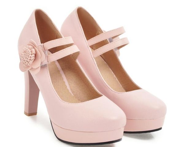 2018 flower women's shoes in spring and autumn with new style high heel coarse heel waterproof table@39, Black
2018 flower women's shoes in spring and autumn with new style high heel coarse heel waterproof table@39, Black