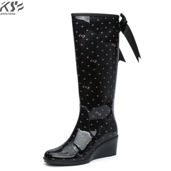 women rain boots waterproof tall lady rainboot luxury designers shoes women rainwear pvc environmental comfortable shoes female, Black 
women rain boots waterproof tall lady rainboot luxury designers shoes women rainwear pvc environmental comfortable shoes female, Black