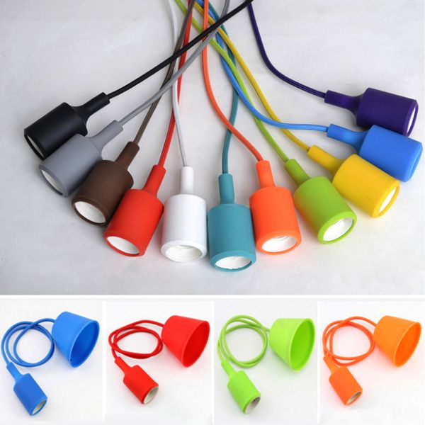 modern colorful pendant lights dining room lampholder e27 silica gel material thirteen colors e27 lamp base
modern colorful pendant lights dining room lampholder e27 silica gel material thirteen colors e27 lamp base