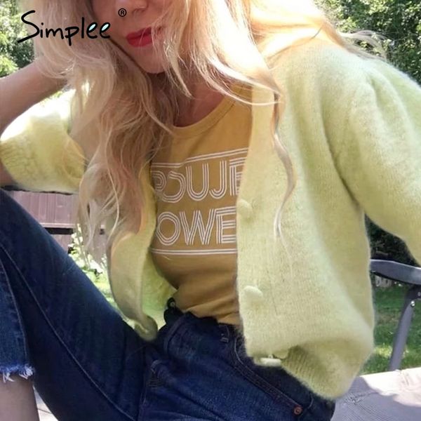 simplee avocado green women knitted mohair cardigan sweater autumn winter female cardigan coat v-neck button lady coat, White
simplee avocado green women knitted mohair cardigan sweater autumn winter female cardigan coat v-neck button lady coat, White