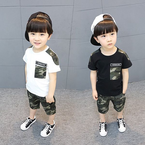 summer children fashion camouflage boy sports t-shirt cropped pants two-piece set kid children boy clothes sets 3-12y, White
summer children fashion camouflage boy sports t-shirt cropped pants two-piece set kid children boy clothes sets 3-12y, White