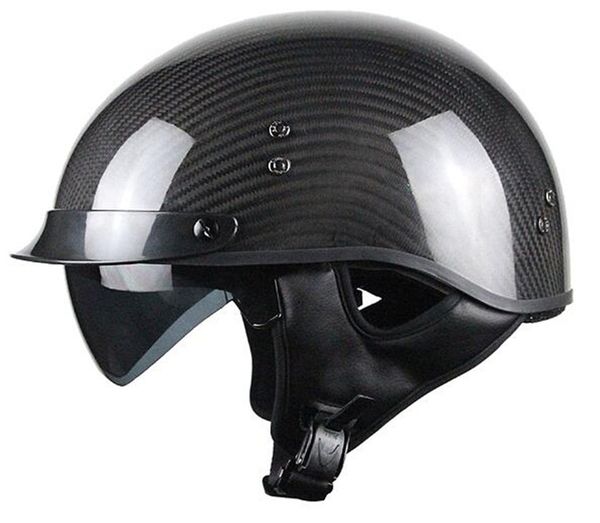 voss 888cf genuine carbon fiber dot half helmet with drop down sun lens and metal quick release - s - gloss carbon
voss 888cf genuine carbon fiber dot half helmet with drop down sun lens and metal quick release - s - gloss carbon