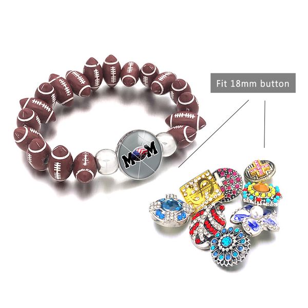 new basketball us football baseball strand bracelet 007 18mm snap button acrylic bangle fashion charm jewelry for women men gift, Black
new basketball us football baseball strand bracelet 007 18mm snap button acrylic bangle fashion charm jewelry for women men gift, Black
