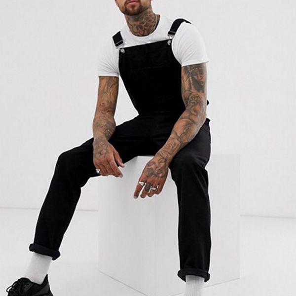 mjartoria new fashion men's ripped jeans jumpsuits hi street distressed denim bib overalls for man suspender pants size s-xxxl, Black
mjartoria new fashion men's ripped jeans jumpsuits hi street distressed denim bib overalls for man suspender pants size s-xxxl, Black