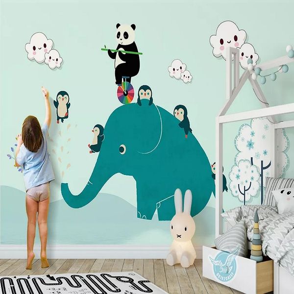 custom large mural 3d wallpaper nordic cartoon simple cute elephant child bedroom mural tv back wall decor deep 5d embossed
custom large mural 3d wallpaper nordic cartoon simple cute elephant child bedroom mural tv back wall decor deep 5d embossed
