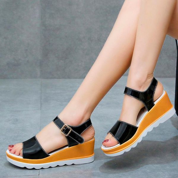 women sandals fashion solid color buckle fish mouth high-heeled non-slip sandals sport for women summer 2020 sandalias, Black
women sandals fashion solid color buckle fish mouth high-heeled non-slip sandals sport for women summer 2020 sandalias, Black