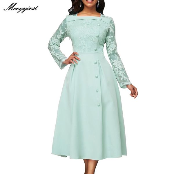 elegant lace full sleeve square collar dress women 2020 casual plus size female single-breasted office lady long party dresses, Black;gray
elegant lace full sleeve square collar dress women 2020 casual plus size female single-breasted office lady long party dresses, Black;gray