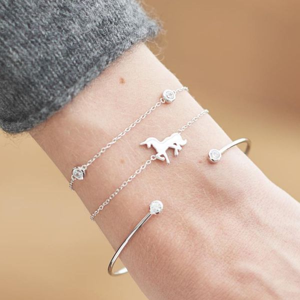 unicorn chain bracelet female three-piece open adjustable bracelets suit hand decoration jewelry valentines day gift, Black
unicorn chain bracelet female three-piece open adjustable bracelets suit hand decoration jewelry valentines day gift, Black