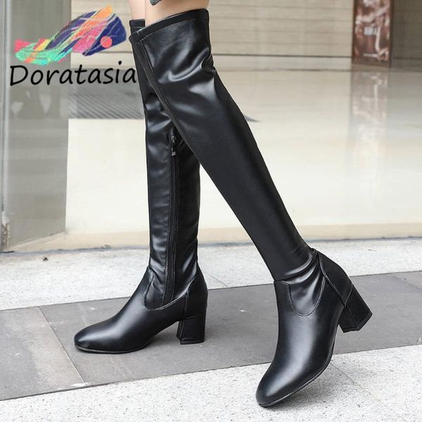 doratasia brand girl fashion zipper black boots over the knee boots women 2020 cool casual office woman shoes
doratasia brand girl fashion zipper black boots over the knee boots women 2020 cool casual office woman shoes