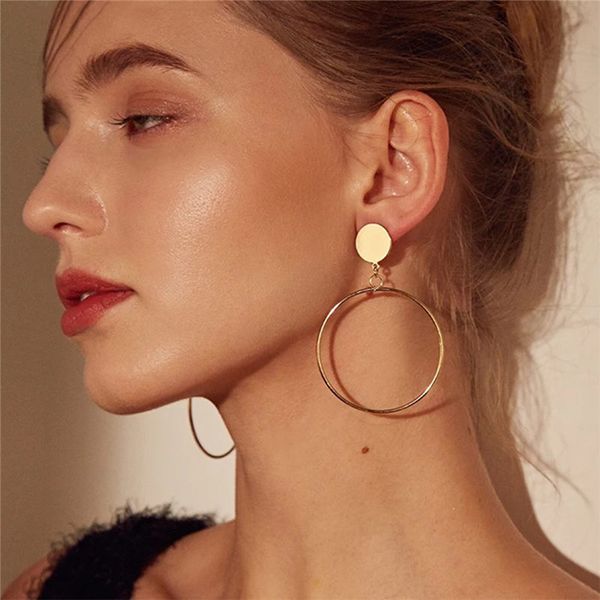 simple elegant hoop earrings round circle golden silver color personalized statement earrings for women brinco e0336
simple elegant hoop earrings round circle golden silver color personalized statement earrings for women brinco e0336
