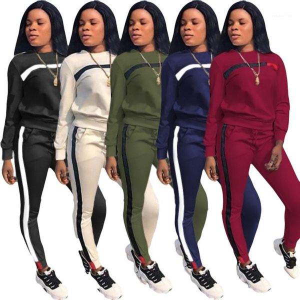 designer tracksuit crew neck 2pcs panelled suits clothing fashion long sleeve contrast color tracksuits fashion solid women, Gray
designer tracksuit crew neck 2pcs panelled suits clothing fashion long sleeve contrast color tracksuits fashion solid women, Gray