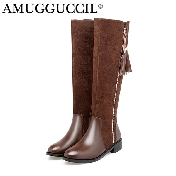 2019 new genuine leather plus big size 34-42 black brown zip fashion knee high autumn winter lady females womens boots x1682
2019 new genuine leather plus big size 34-42 black brown zip fashion knee high autumn winter lady females womens boots x1682