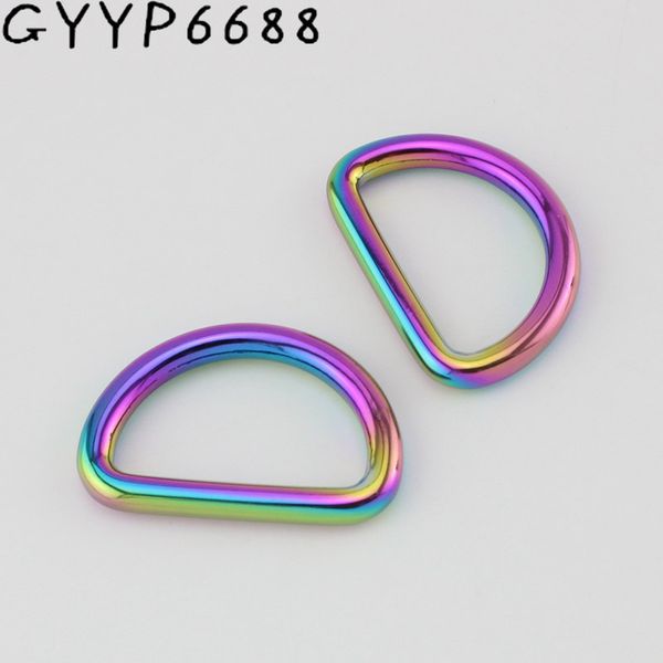 10pcs 32x19mm rainbow welded d ring belt buckle hardware metal d ring for bags round edge dee rings, Black
10pcs 32x19mm rainbow welded d ring belt buckle hardware metal d ring for bags round edge dee rings, Black
