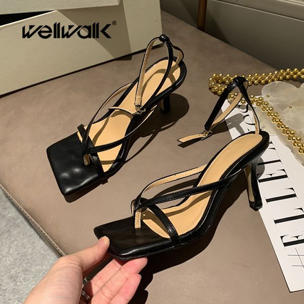 ankle straps heel slippers women dress sandals high heels female fashion dress shoes square toe ladies flip flops, Black
ankle straps heel slippers women dress sandals high heels female fashion dress shoes square toe ladies flip flops, Black