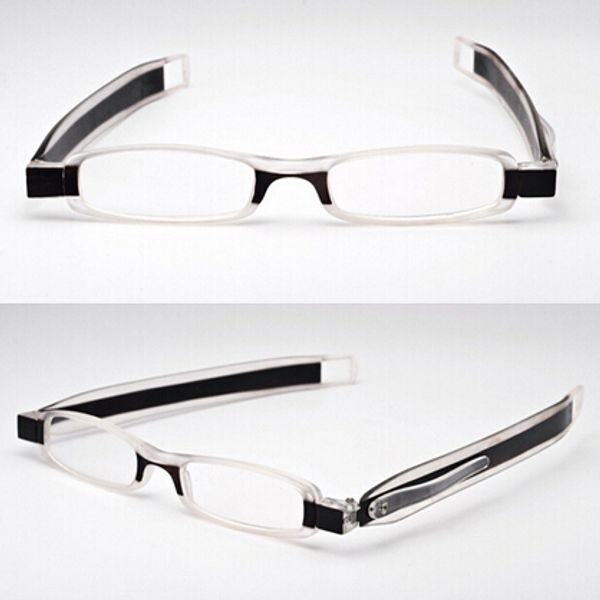 1.0 1.5 2.0 2.5 3.0 3.5 4.0 360 degree rotation folding reading glasses diopter men women foldable presbyopic reading glasses, White;black 
1.0 1.5 2.0 2.5 3.0 3.5 4.0 360 degree rotation folding reading glasses diopter men women foldable presbyopic reading glasses, White;black
