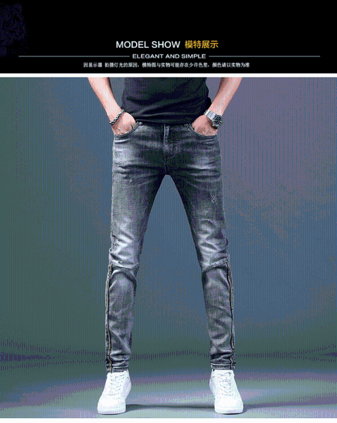 w05890 fashion men's jeans 2020 runway luxury european design party style men's clothing, Blue
w05890 fashion men's jeans 2020 runway luxury european design party style men's clothing, Blue