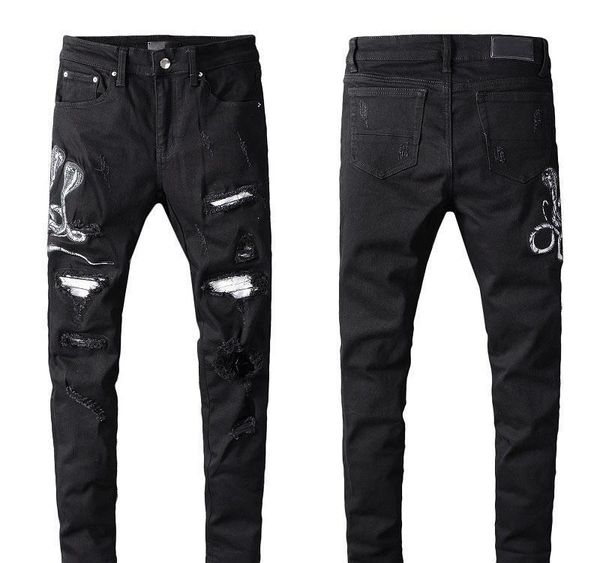 2019 mens designer jeans mens luxury denim fashion brand black pants hip hop white pour hommes ripped n37 ing, Blue
2019 mens designer jeans mens luxury denim fashion brand black pants hip hop white pour hommes ripped n37 ing, Blue