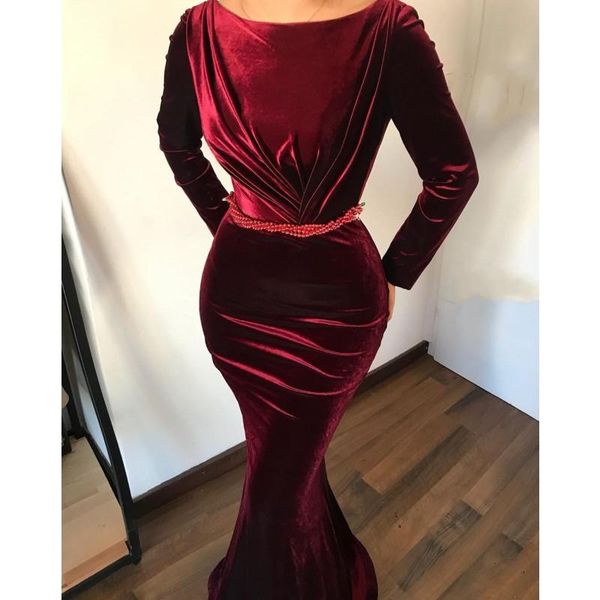 prom burgundy evening dresses long sleeve vestidos elegantes prom party gowns, Black;red
prom burgundy evening dresses long sleeve vestidos elegantes prom party gowns, Black;red