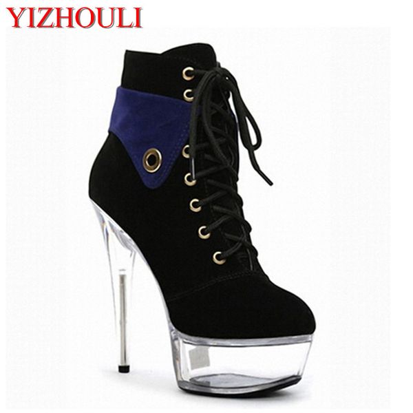 women's ankle boots are worn with autumn motorcycle boots, with a 15-centimeter-high pair of high-heeled blue shoes, Black
women's ankle boots are worn with autumn motorcycle boots, with a 15-centimeter-high pair of high-heeled blue shoes, Black