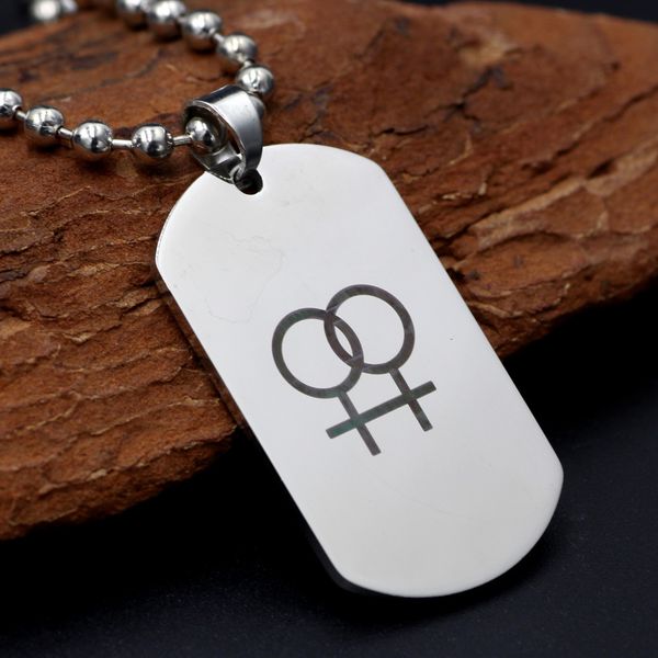youe shone double female symbol dog tag lesbian gay pendant silver color pewter lgbt lesbian necklace
youe shone double female symbol dog tag lesbian gay pendant silver color pewter lgbt lesbian necklace
