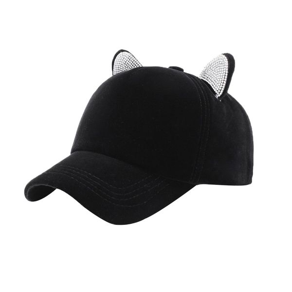 women baseball cap hip hop adjustable performance curve cap cat ear hat 4.3, Blue;gray
women baseball cap hip hop adjustable performance curve cap cat ear hat 4.3, Blue;gray