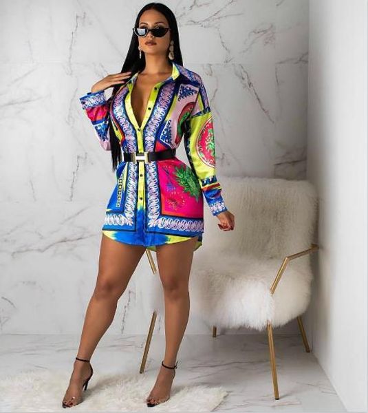 women designer 3d printed shirt dresses casual long sleeved shirts dress v-neck shirt dresses female clothing, White
women designer 3d printed shirt dresses casual long sleeved shirts dress v-neck shirt dresses female clothing, White