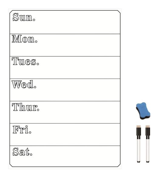 a4 dry wipe weekly planner magnetic white board list organizer for refrigerator message board memo pads 2 marker 1 eraser home
a4 dry wipe weekly planner magnetic white board list organizer for refrigerator message board memo pads 2 marker 1 eraser home
