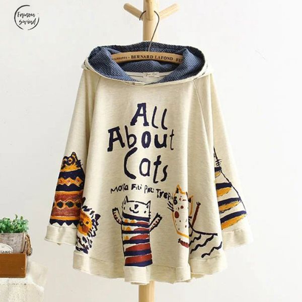 cute new autumn and winter hoodies hooded loose print cat cotton liner 2 colour kawaii japan style 2019 warm, Black
cute new autumn and winter hoodies hooded loose print cat cotton liner 2 colour kawaii japan style 2019 warm, Black