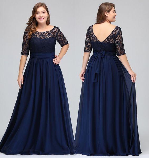 dark navy lace chiffon half sleeves prom dresses lace a line chiffon v back mother of bride dresses plus size, Black;red
dark navy lace chiffon half sleeves prom dresses lace a line chiffon v back mother of bride dresses plus size, Black;red