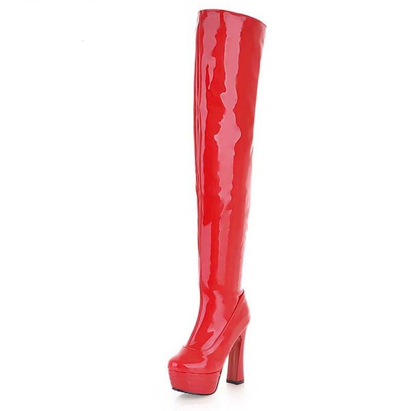 high heels thigh high boots thick heels long boots platform pole dance boots nightclub shoes woman wedding shoes, Black
high heels thigh high boots thick heels long boots platform pole dance boots nightclub shoes woman wedding shoes, Black