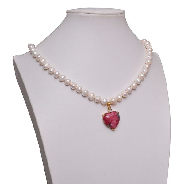 new style 8-9mm natural white pearls with red heart 22x23x8mm pendant pearls necklaces 18inch for women party 18inch h594, Silver
new style 8-9mm natural white pearls with red heart 22x23x8mm pendant pearls necklaces 18inch for women party 18inch h594, Silver