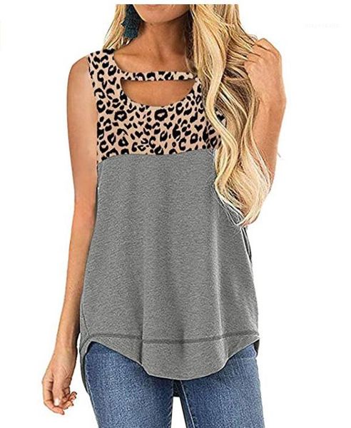 female clothing leopard print sleeveless womens vest fashion loose summer ladies tank panelled hollow out, White
female clothing leopard print sleeveless womens vest fashion loose summer ladies tank panelled hollow out, White