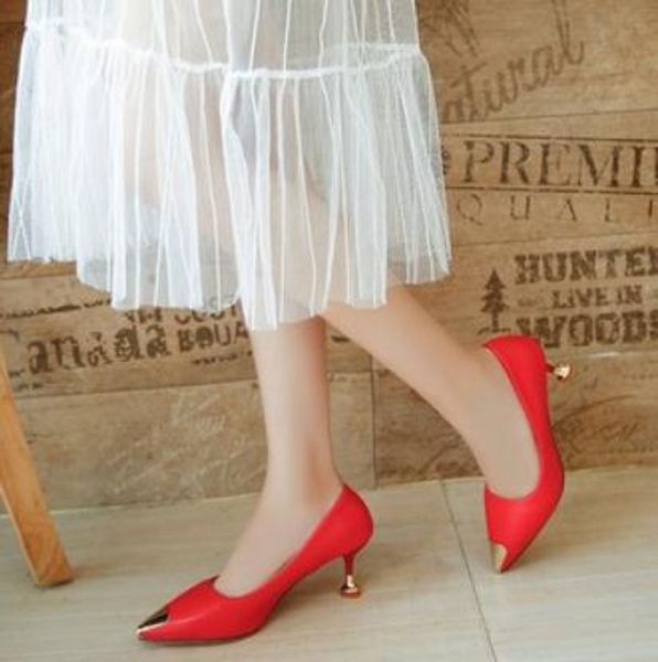 2019 women's shoes in spring and autumn with new style high heel fine heel pointed end @1019, Black
2019 women's shoes in spring and autumn with new style high heel fine heel pointed end @1019, Black