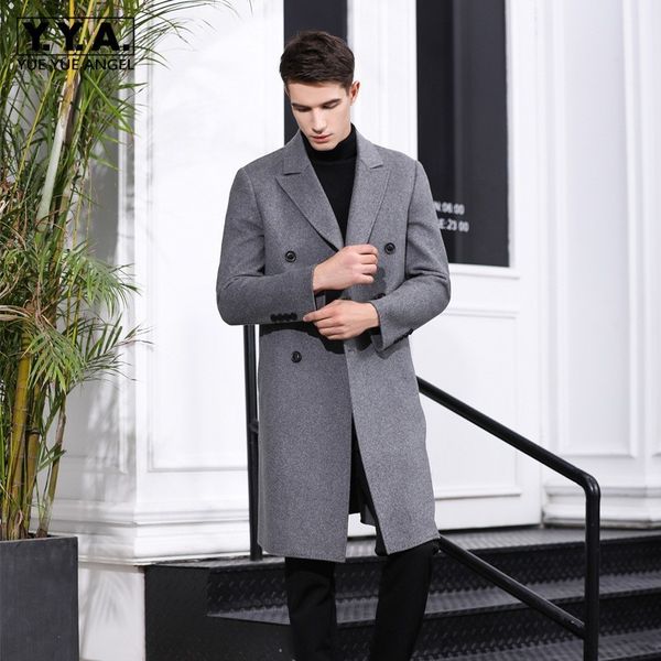 autumn winter woolen overcoat men double breasted thicken wool long coat fashion brand casual solid office male cashmere jackets, Black
autumn winter woolen overcoat men double breasted thicken wool long coat fashion brand casual solid office male cashmere jackets, Black