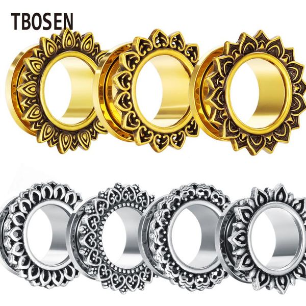 tbosen selling earring jewelry flower pattern stainless steel silver gold ear plugs piercing body jewelry expanders 6-16mm, Slivery;golden
tbosen selling earring jewelry flower pattern stainless steel silver gold ear plugs piercing body jewelry expanders 6-16mm, Slivery;golden